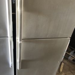 Almond Colored Refrigerator 