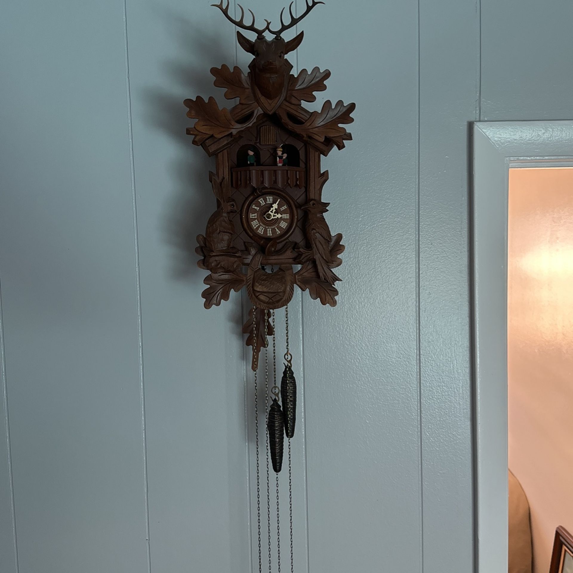 Original Schwarzwalder Kuckucksuhr Black Forest Cuckoo Clock