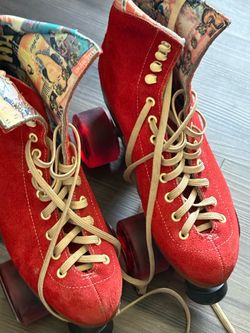Moxi Lolly Roller Skates – Poppy Red 6 Medium