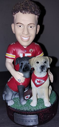 Patrick Mahomes Kansas City Chiefs Dogs Steel & Silver FOCO Bobblehead #/2020