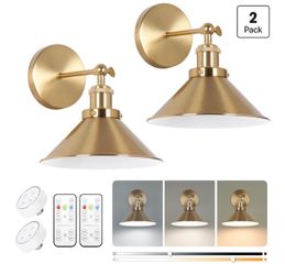 Gold wall sconces