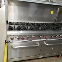 Used CPG Range 10 Burners With 2 Standard Oven Natural Gas