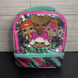 LOL Surprise Kids / Girls Lunch Box Bag w/ Beverage Compartment - #LOLSTYLE