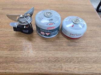Coleman MAX Backpacking Stove with 2 canisters of fuel