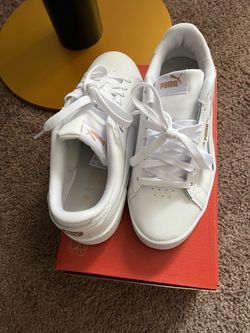 Puma White Low-Top Sneakers