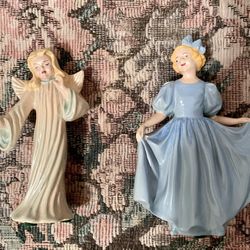 Vintage Handpainted, Ceramic Figurines