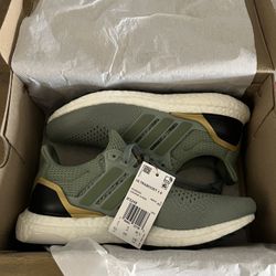Adidas Ultraboost 1.0 Mens Silver Sage Green Metallic Gold IF5258, Size 6.5