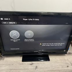 Sony Flat Screen Tv Non Smart With 4K Fire Stick