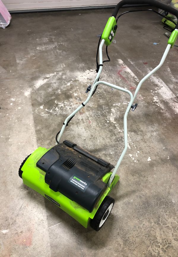 Greenworks Dethatcher Electric for Sale in Marysville, WA OfferUp