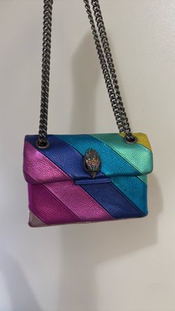 Kurt Geiger Kensington Rainbow Stripe Crossbody Bag