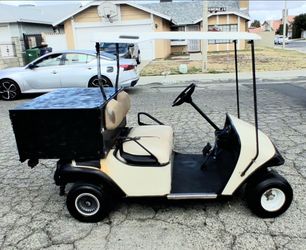Golf Cart with Rear Cargo Box