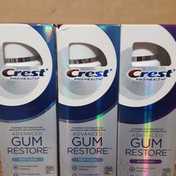Crest Advanced Gum Restore Lot.