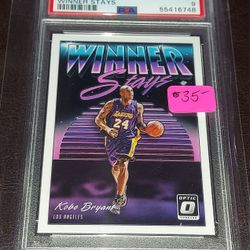2018 OPTIC KOBE BRYANT WINNER STAYS PSA 9