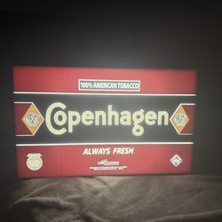 Copenhagen light up sign. 