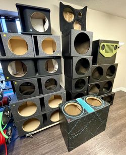 Empty Subwoofer enclosures
