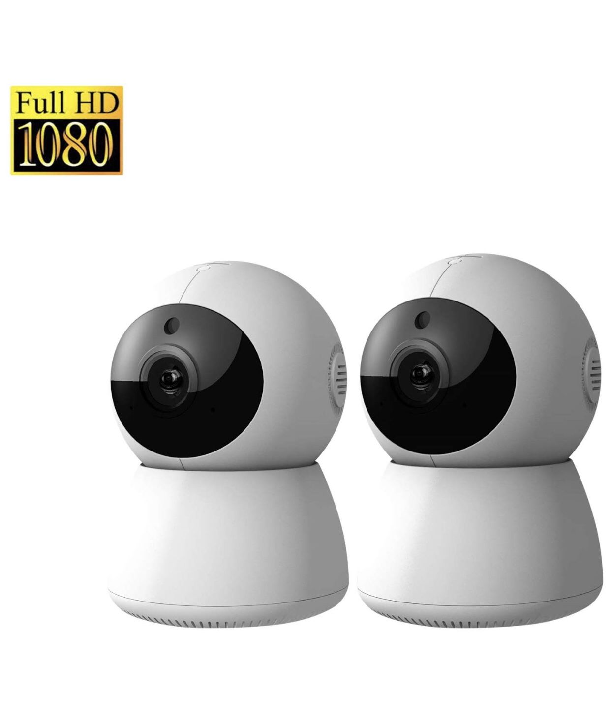 1080P HD Dome 360° Wireless WiFi Baby Monitor Safety Home Security Surveillance IP Cloud Cam Night Vision Camera for Baby Pet Android iOS apps