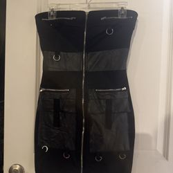 Fashion Nova Elegant Black Dress Size M