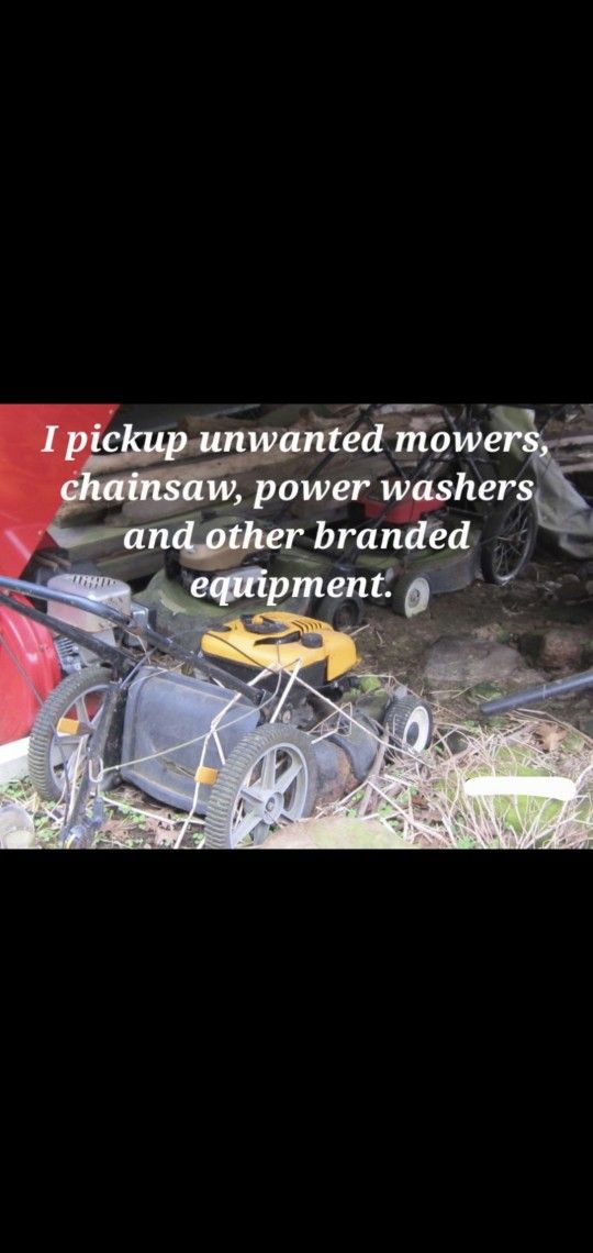 Mowers, Blowers, Chainsaw