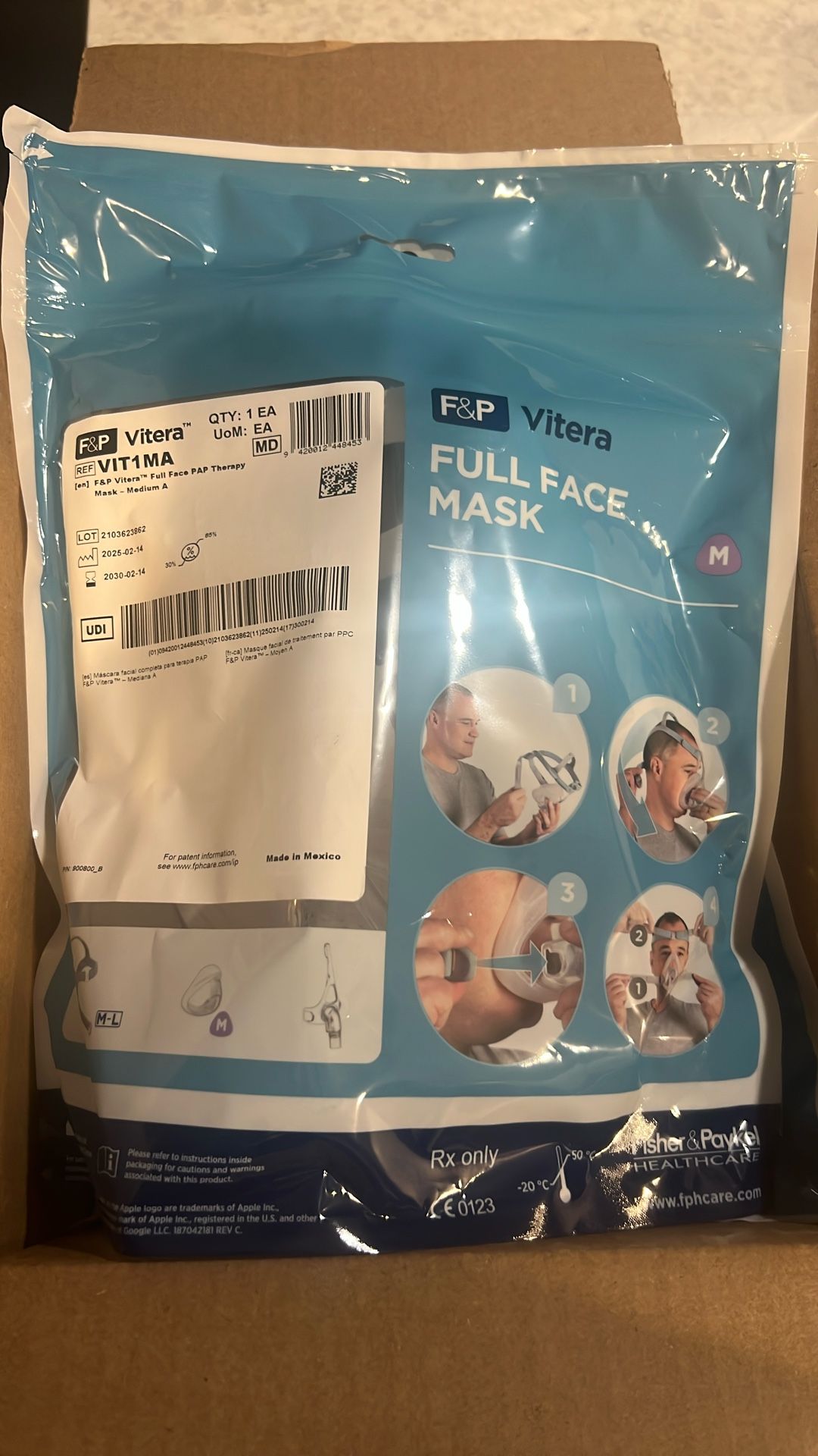 F&P Vitera Full Face Mask