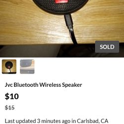 Jvc Bluetooth Wireless Speaker