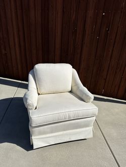 White Living Room Chair