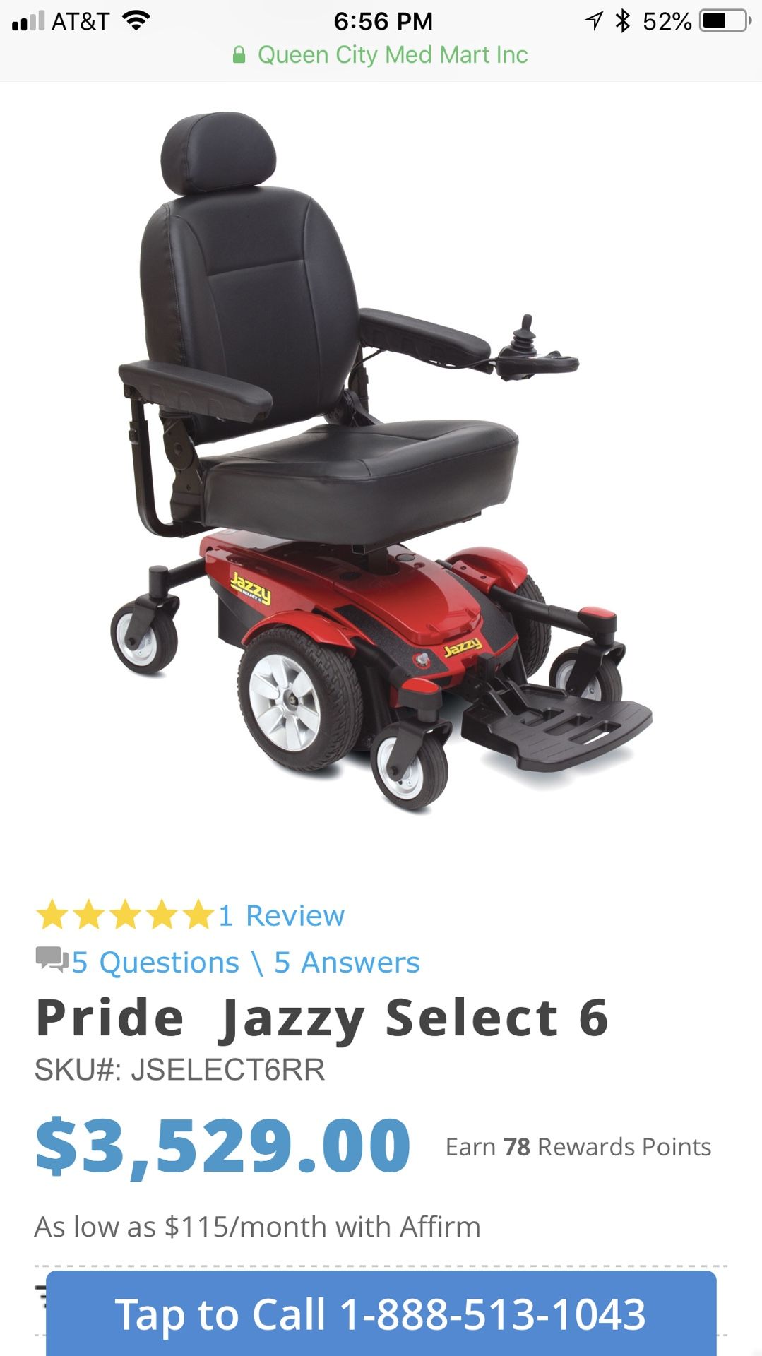 Power wheelchair… Pride jazzy select 6