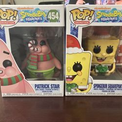 Sponge Bob And Patrick Funko Pops