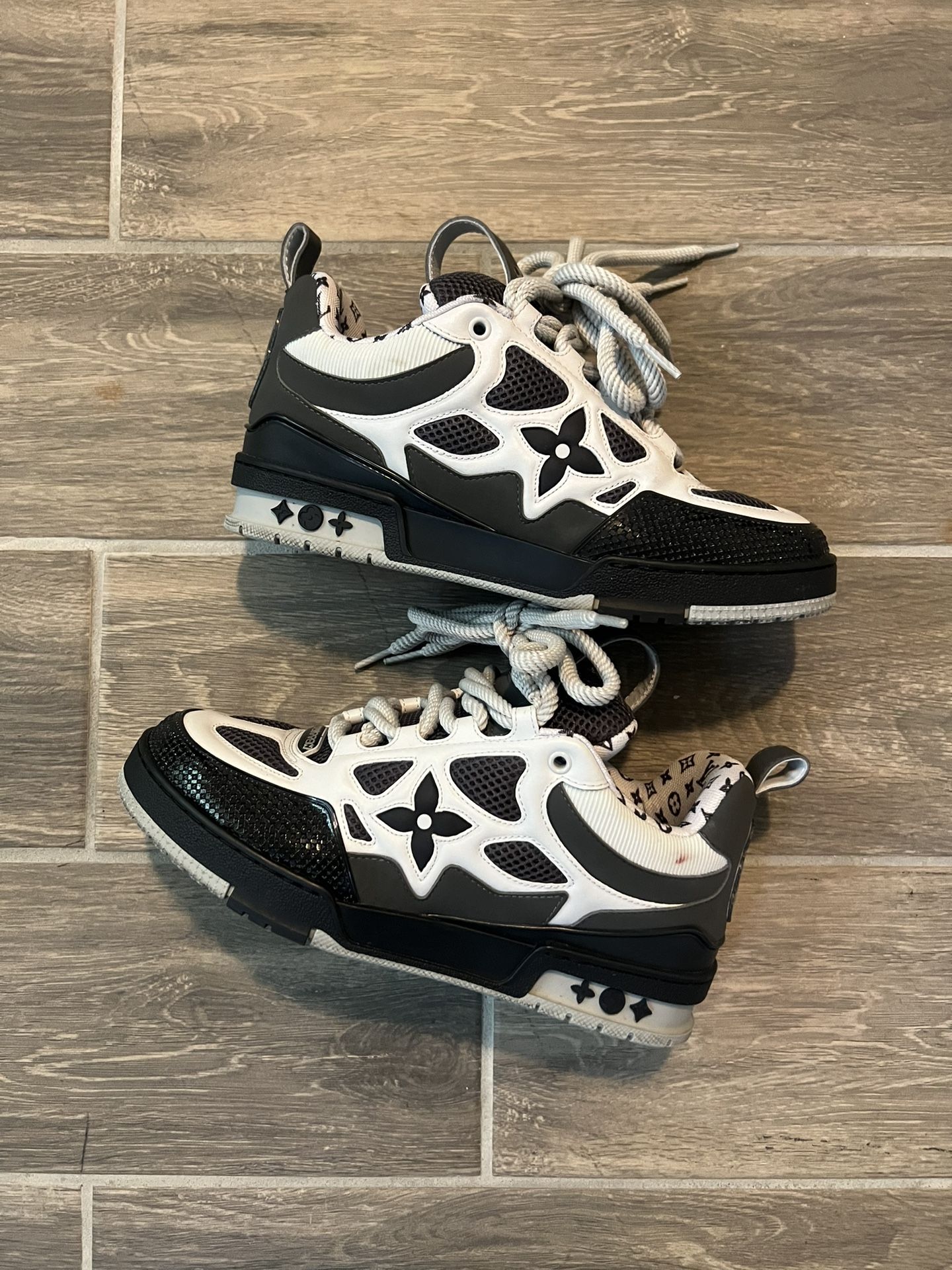 Grey White Lv Skates