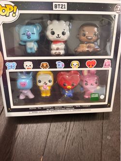 BRAND NEW Funko Pop! Vinyl BT21 BTS 7-Pack Barnes And Noble Exclusive