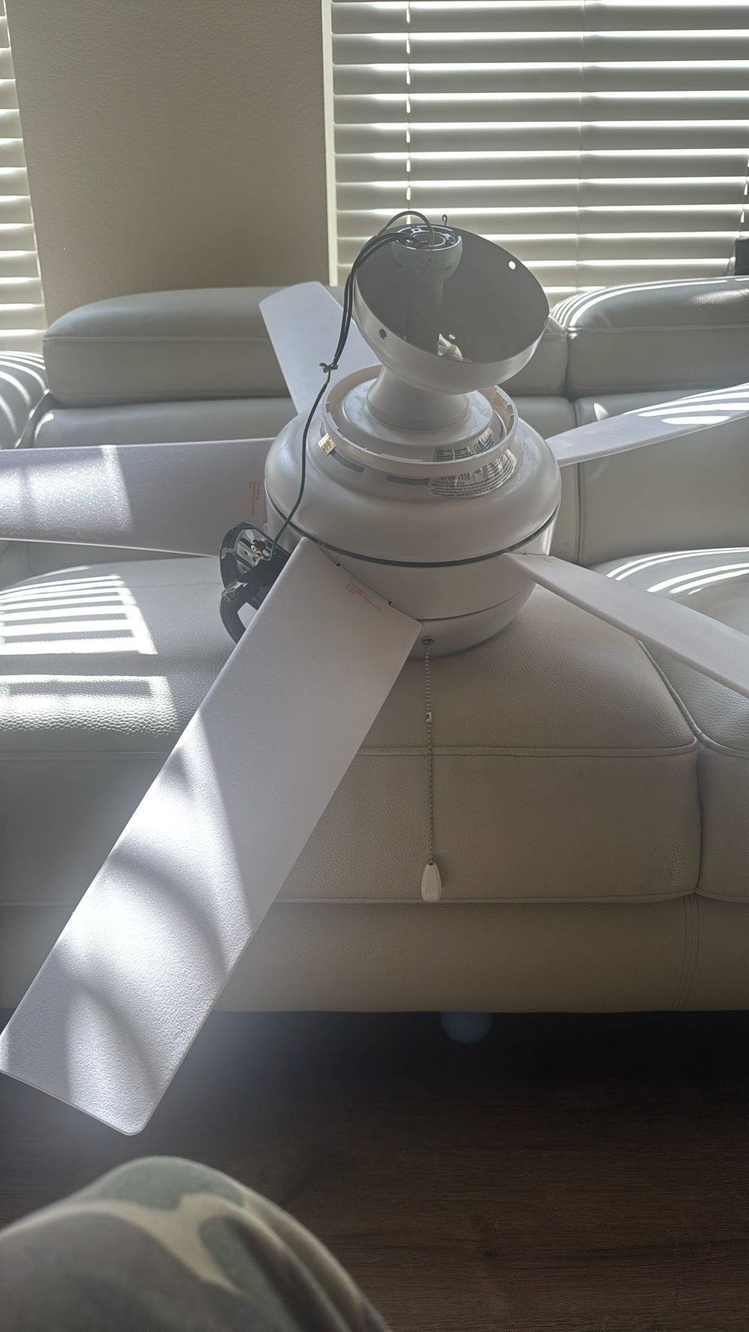 Home Decorators Collection Windward 44” Ceiling Fan with LED Light – White Soft