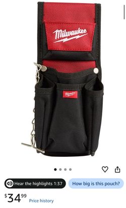 Milwaukee Tool Belt Pouch with Chain