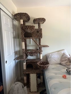 cheetah print Cat Tower!