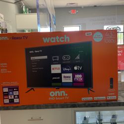 43” Onn. Roku Smart Tv 