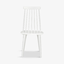 Safavieh William White Wooden Dining Chair – High Slatted Back, Modern Farmhouse, Boho & Coastal Style – Sustainable Wood Construction