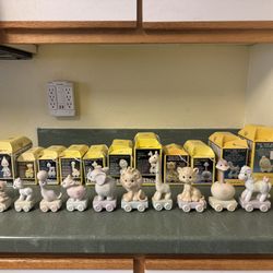 PRECIOUS MOMENT BIRTHDAY TRAIN SERIES 12 PIECES ENESCO DESIGNED GIFTWARE 