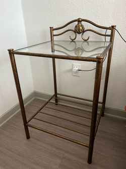 Vintage Brass Side Table