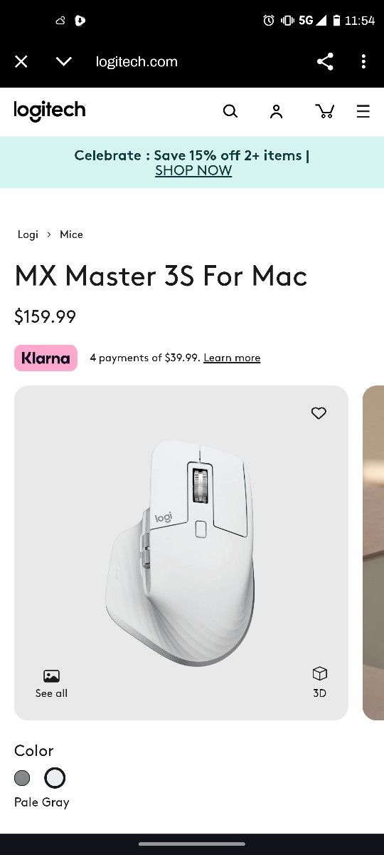 Logitech MX MASTER 3S for Mac