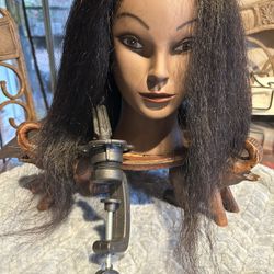 Mannequin With Hair And Stand