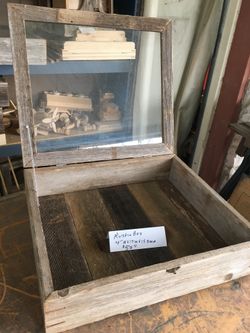 Handcrafted Rustic Display Box.