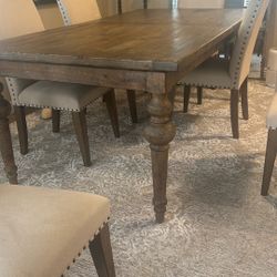 Dining Room Table W/ Six Chairs