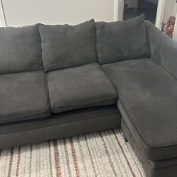 Free Grey Couch With Adjustable Chaise 