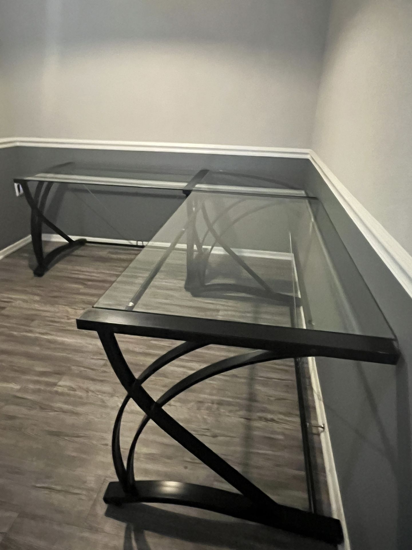Elegant Glass Desk