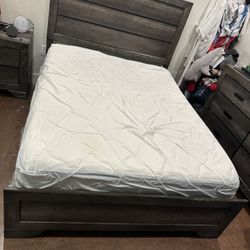 Queen Bed Frame - Mattress and Box Spring included