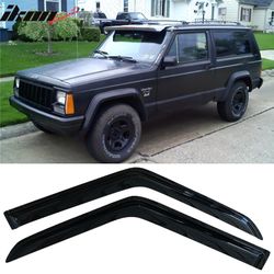 Fits 84-01 Jeep Cherokee XJ Acrylic Window Visors 2Pc Set