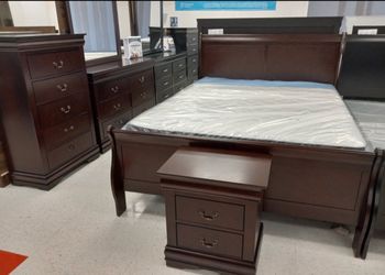 New 4pc bedroom set in box buy now pay later $39 down no credit needed