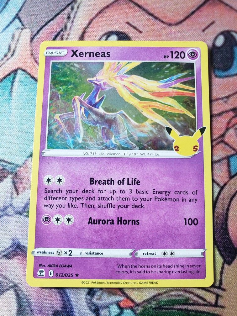 Pokemon Xerneas Back Is Crimped Across