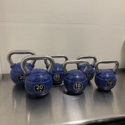 Kettlebell Set – Pairs of 10lb, 15lb, 20lb