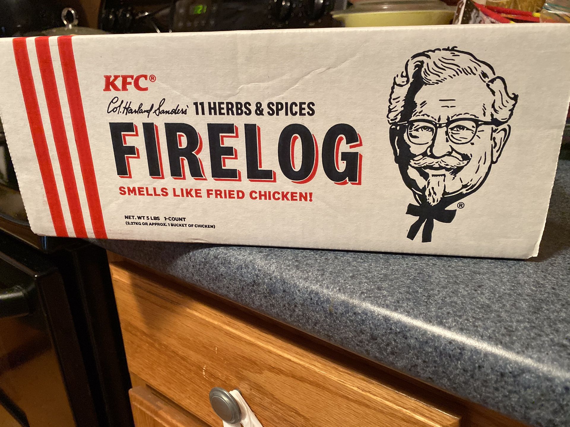 KFC - KENTUCKY FRIED CHICKEN FIRE LOG !!