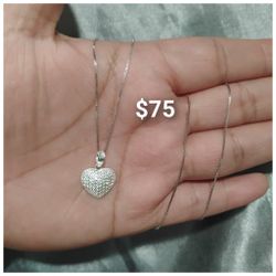 925 Sterling Silver Chain With The Pendant/Cadena Con Dije De Plata 925 
