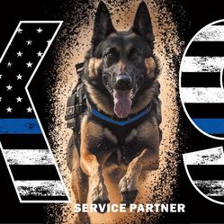 K 9 HONOR  3X5 FLAG-261